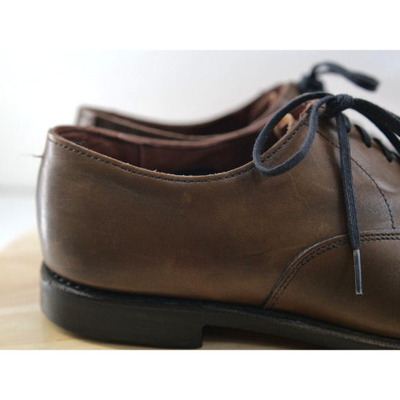 Allen Edmonds Carlyle Plain Toe Oxford Dress Shoes Dark Brown Men\'s 9.5‎ D